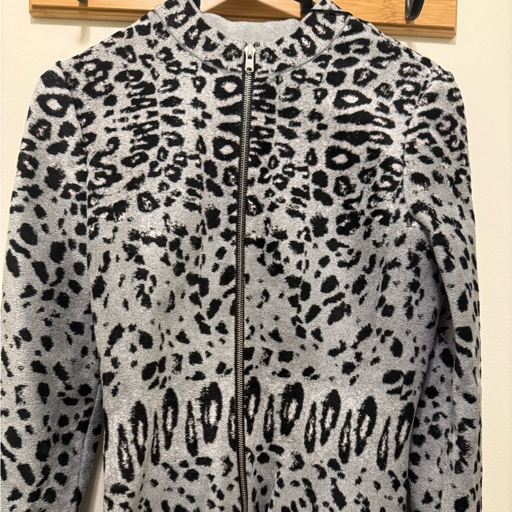 $2450 NWT Alaia Alaïa Paris Maille Velours Leopard Jacket - Picture 2 of 6